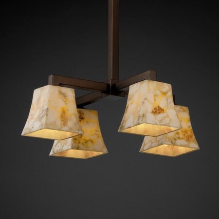 Alabaster Rocks!Collection - Modular 4-Downlight Chandelier